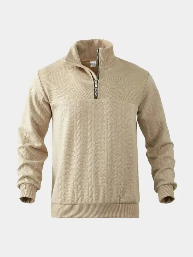 Herren-Strickpullover – Lässiger Henley-Pullover für jeden Tag