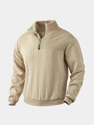 Herren-Strickpullover – Lässiger Henley-Pullover für jeden Tag